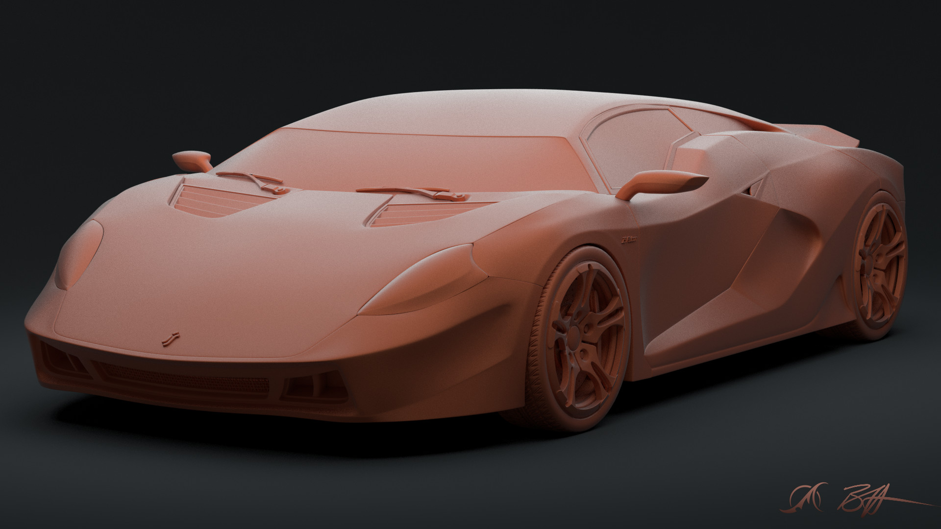 48 - IS Falcon - clay render