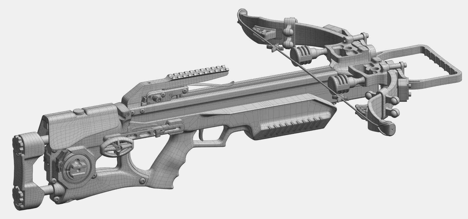 assassin-crossbow-retopo-wireframe